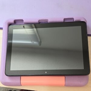 Purple and Pink Amazon Fire 7 Kids Tablet